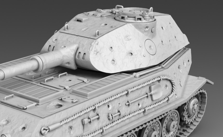 German Tank VK 45 02  3D print model_3