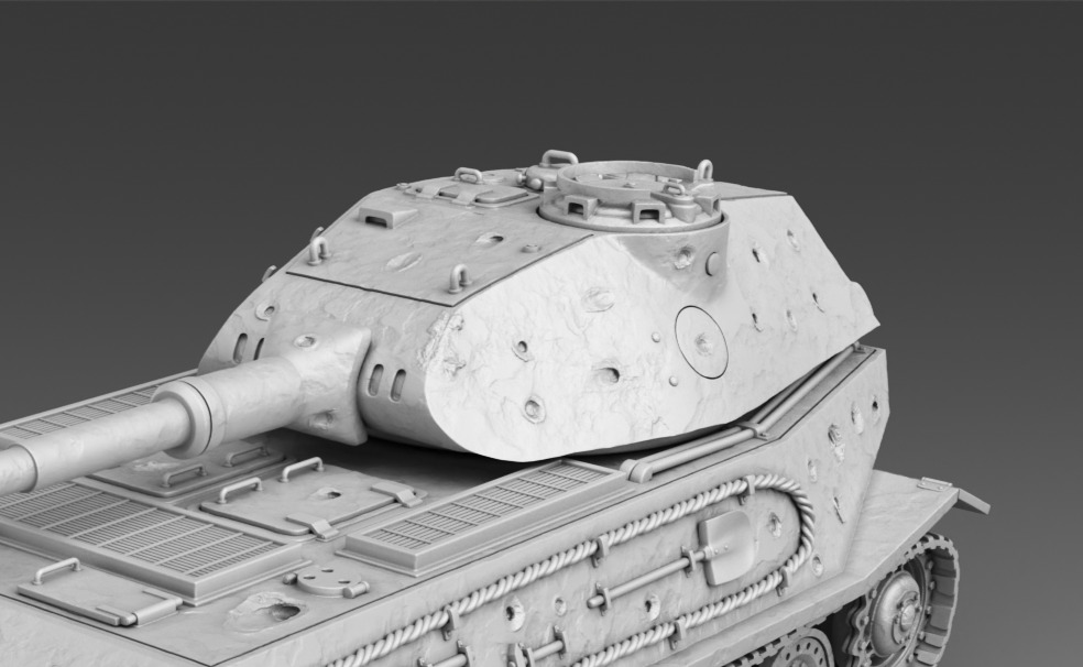 German Tank VK 45 02  3D print model_6