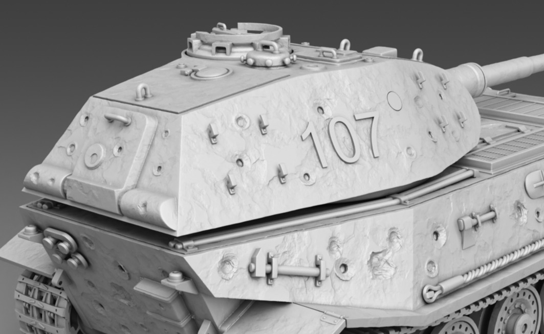German Tank VK 45 02  3D print model_7