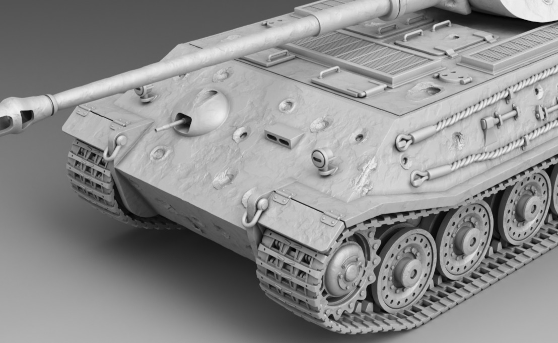 German Tank VK 45 02  3D print model_5