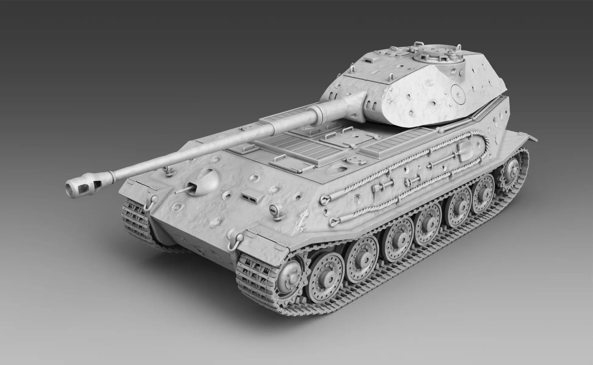 German Tank VK 45 02  3D print model_0