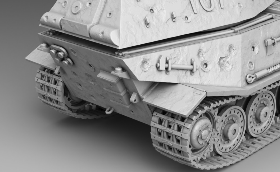 German Tank VK 45 02  3D print model_10