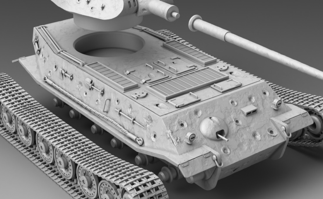 German Tank VK 45 02  3D print model_15