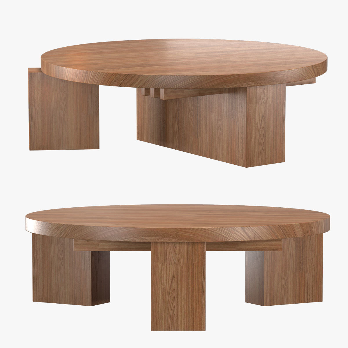 Cubist Round Coffee Table by Orange 3D model_8