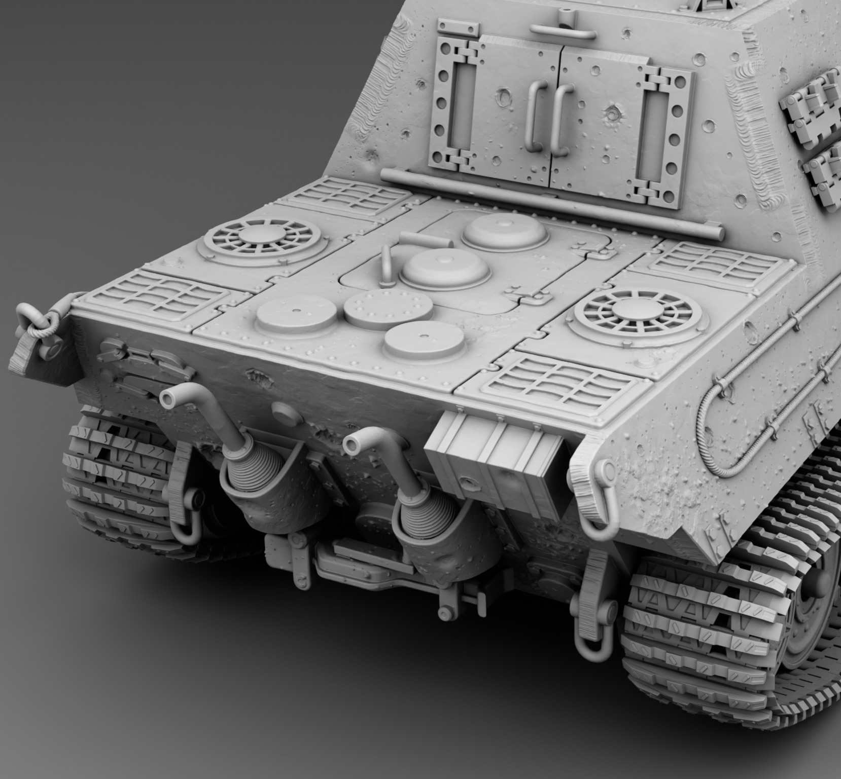 German Tank Jagdtiger 3D print model_9