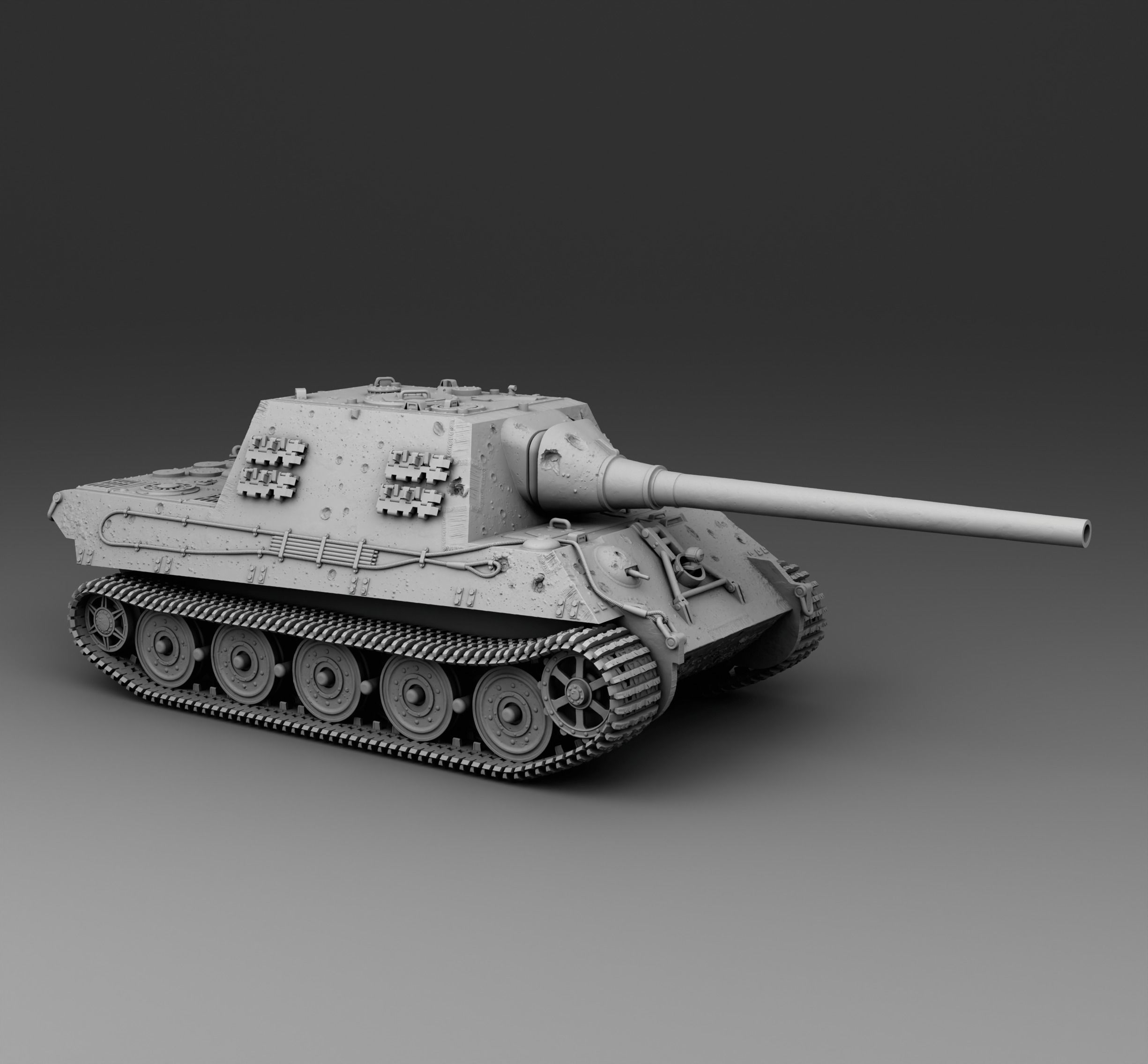 German Tank Jagdtiger 3D print model_2