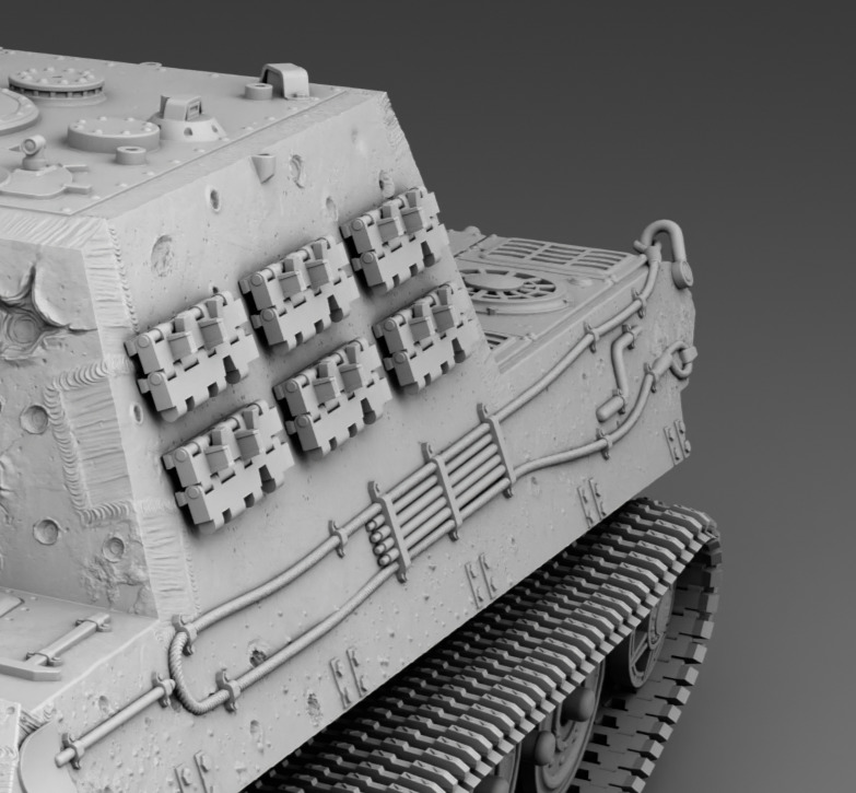 German Tank Jagdtiger 3D print model_5