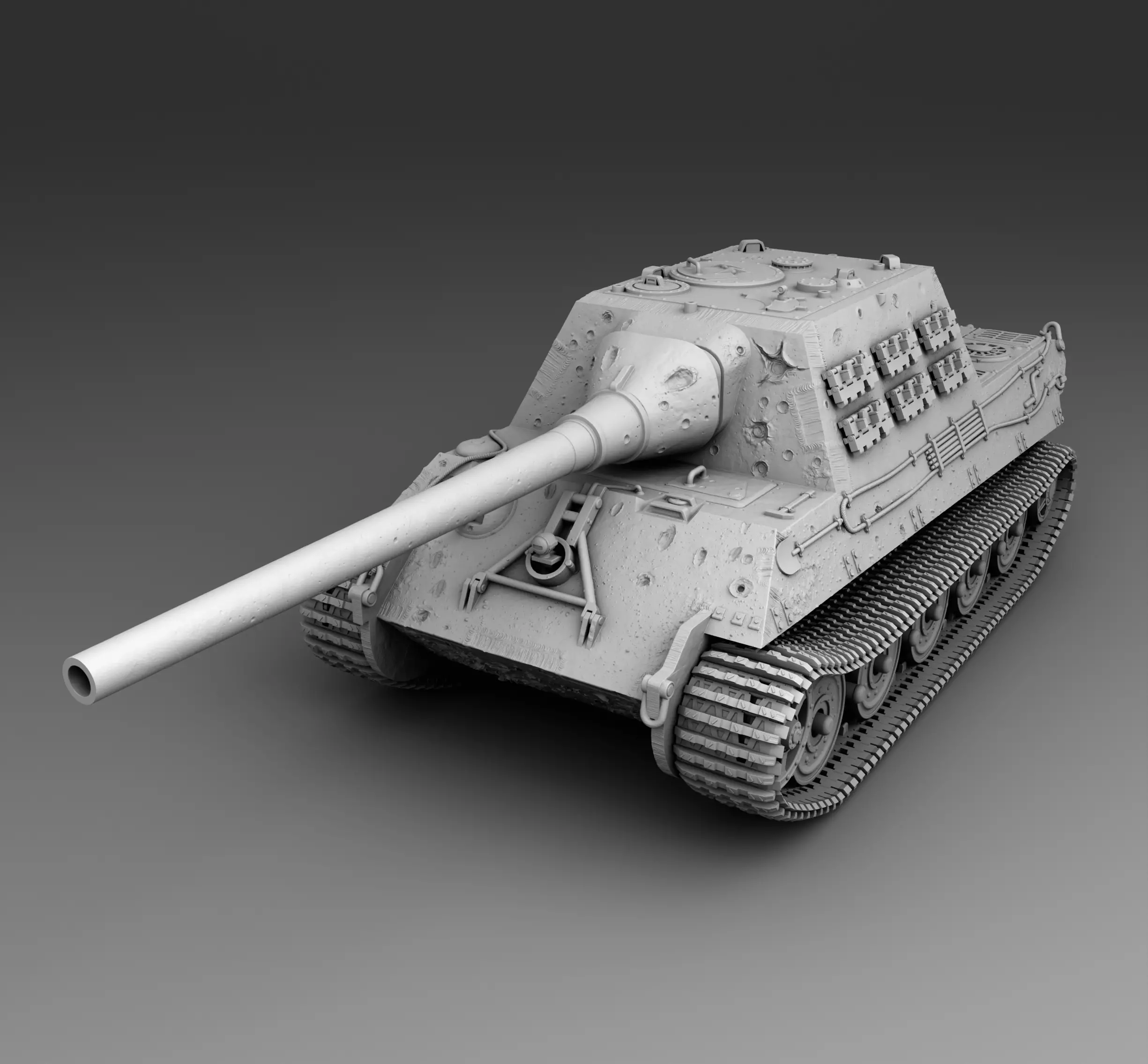 German Tank Jagdtiger 3D print model_0