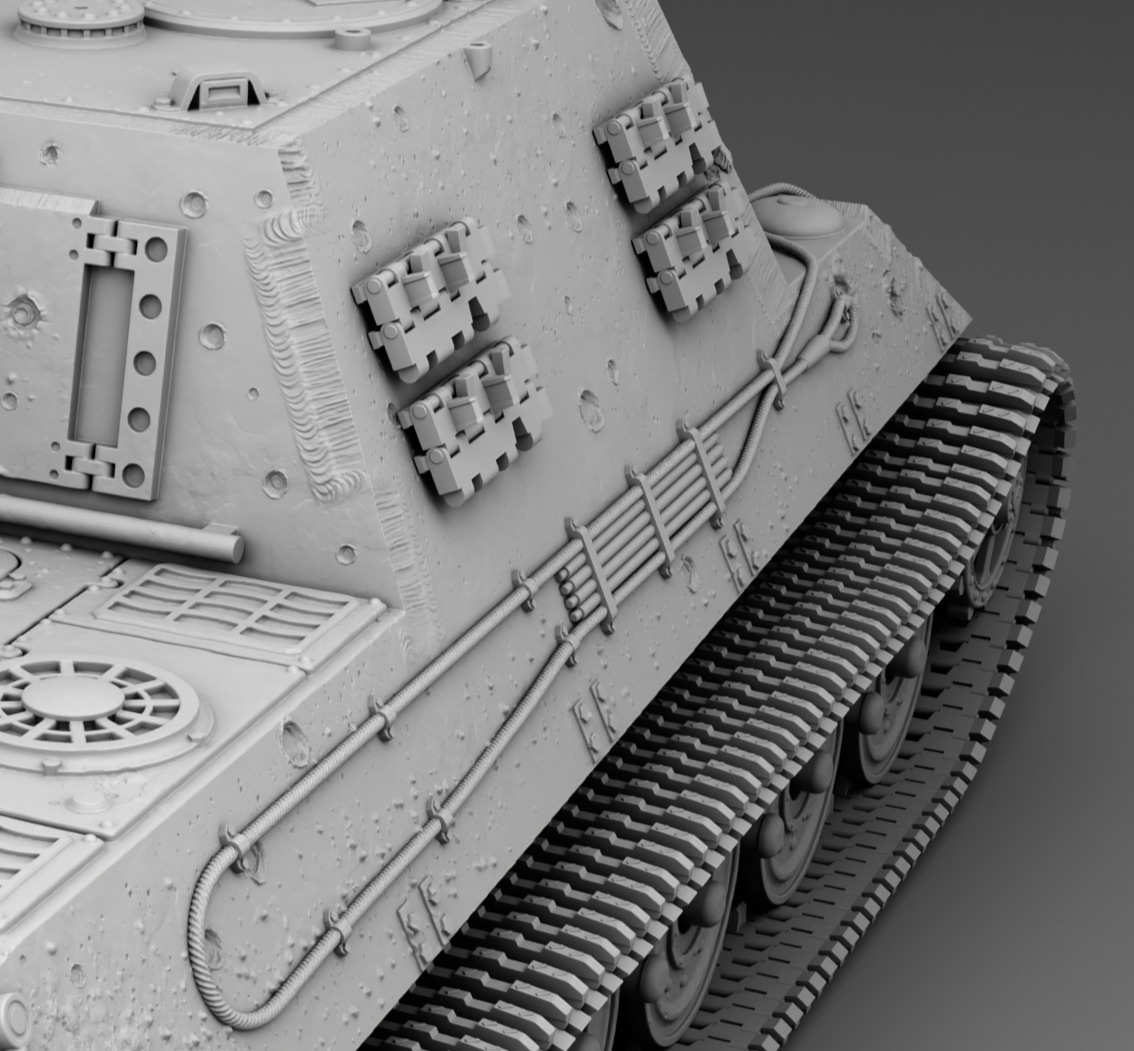 German Tank Jagdtiger 3D print model_10