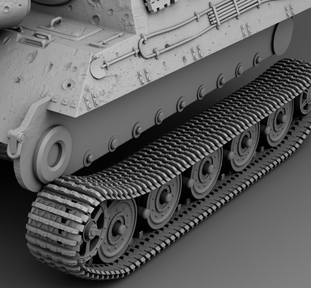 German Tank Jagdtiger 3D print model_15