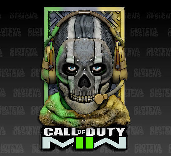 Call of Duty Modern Warfare 2 Ghost 3D model