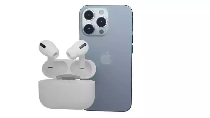 iphone 13 and AirPods Pr