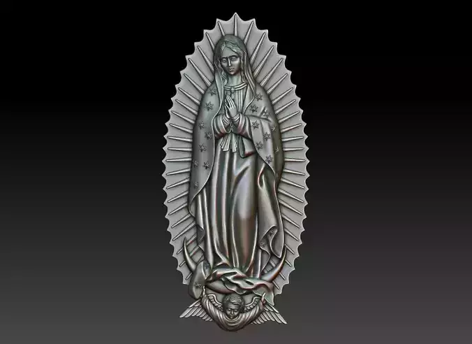 Virgin of Guadalupe 2 3D print model