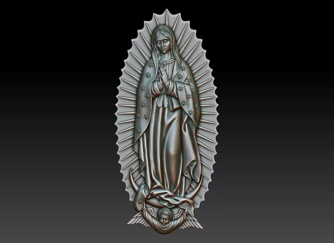Virgin of Guadalupe 2 3D print model