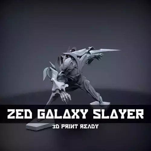 STL Zed Galaxy Slayer 3d print league of legends