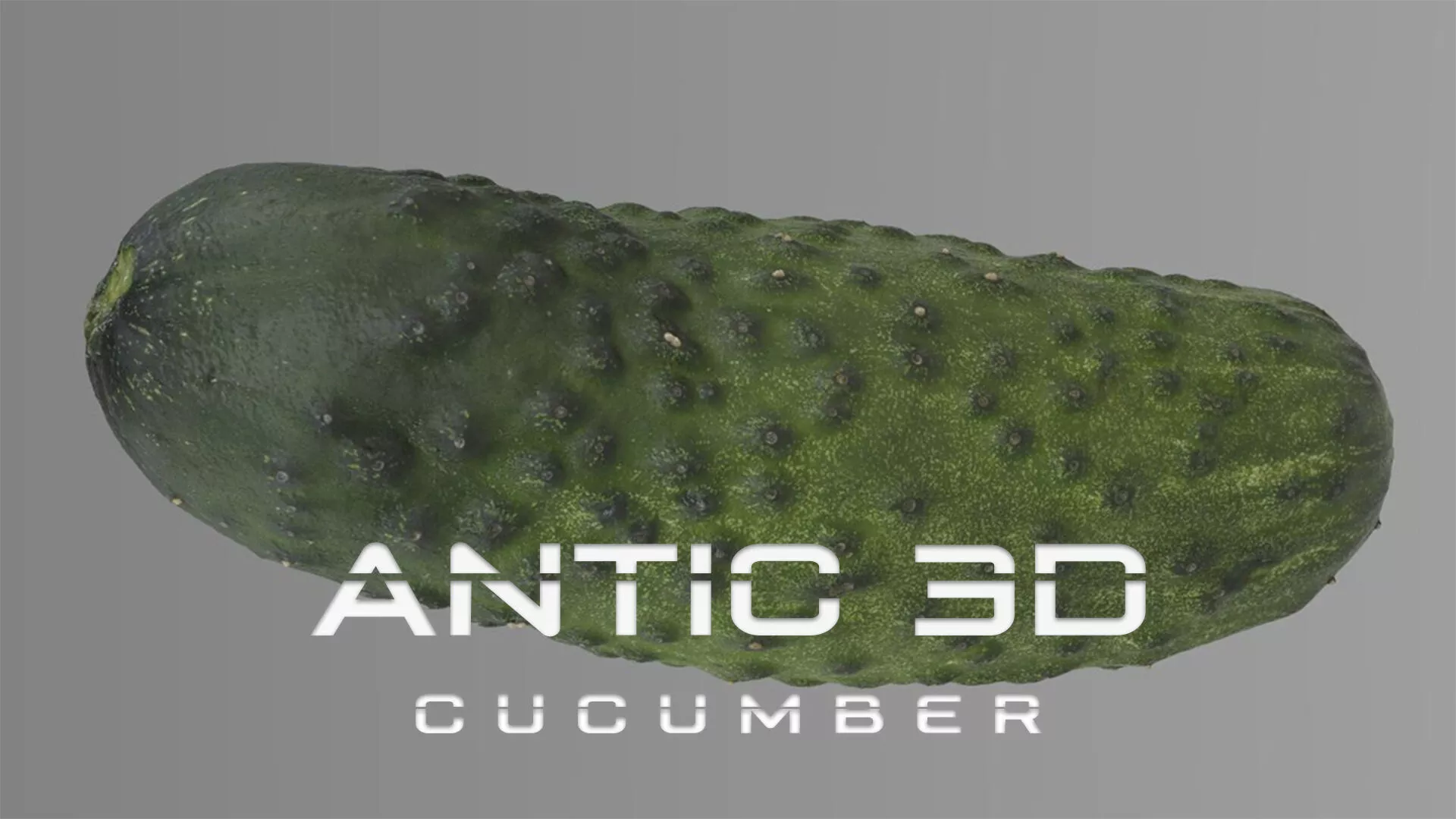 Cucumber 3d model Low-poly 3D model