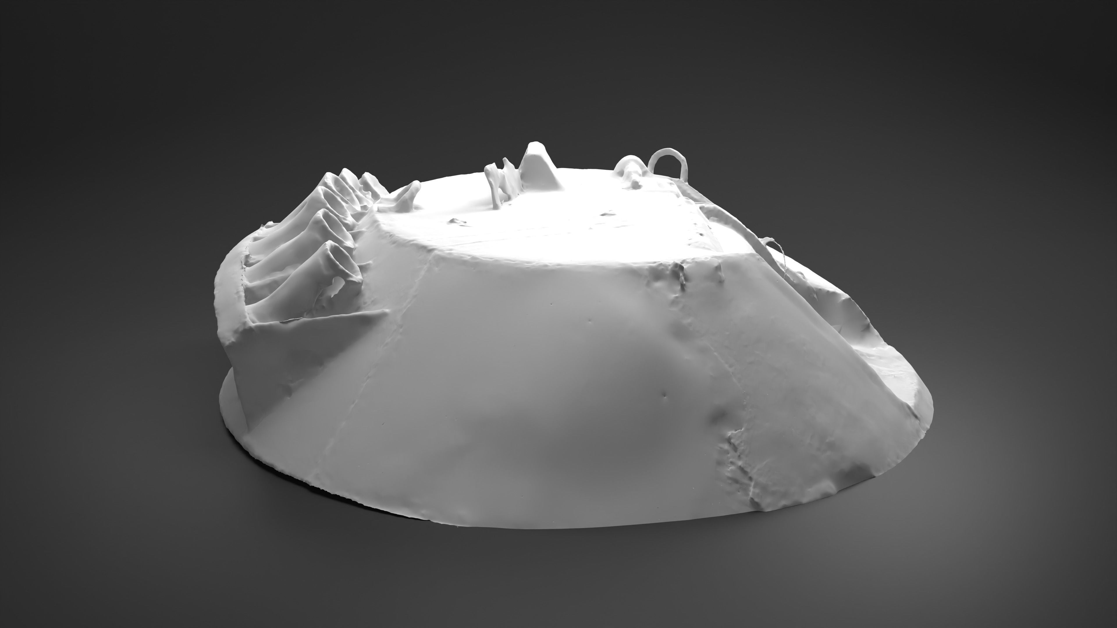 Destroyed russian Combat Module BTR-80 turret Photoscan 3D model_17