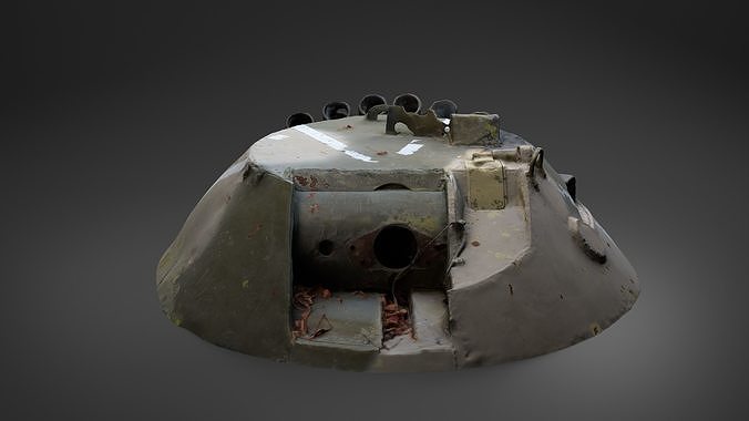 Destroyed russian Combat Module BTR-80 turret Photoscan 3D model