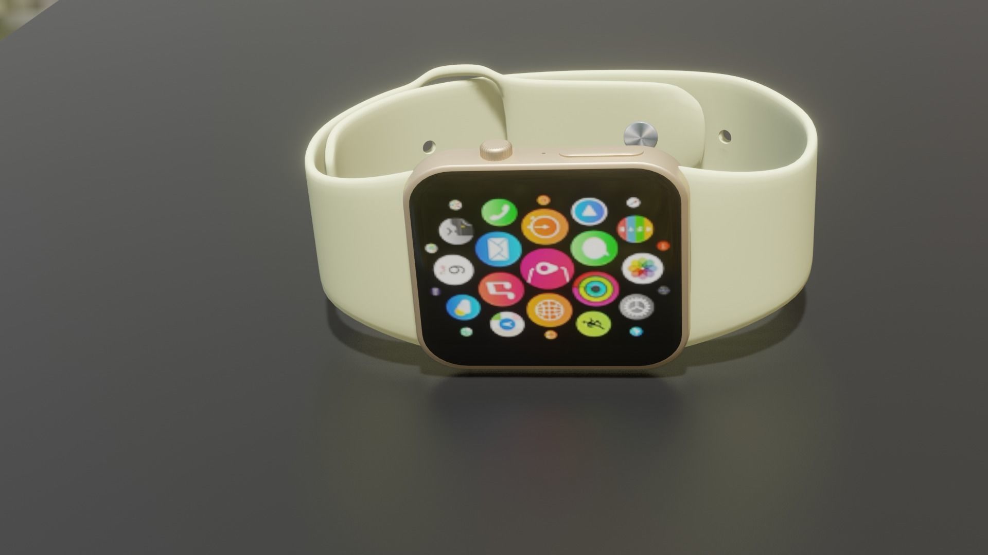 Smart Watch Low-poly 3D model_2