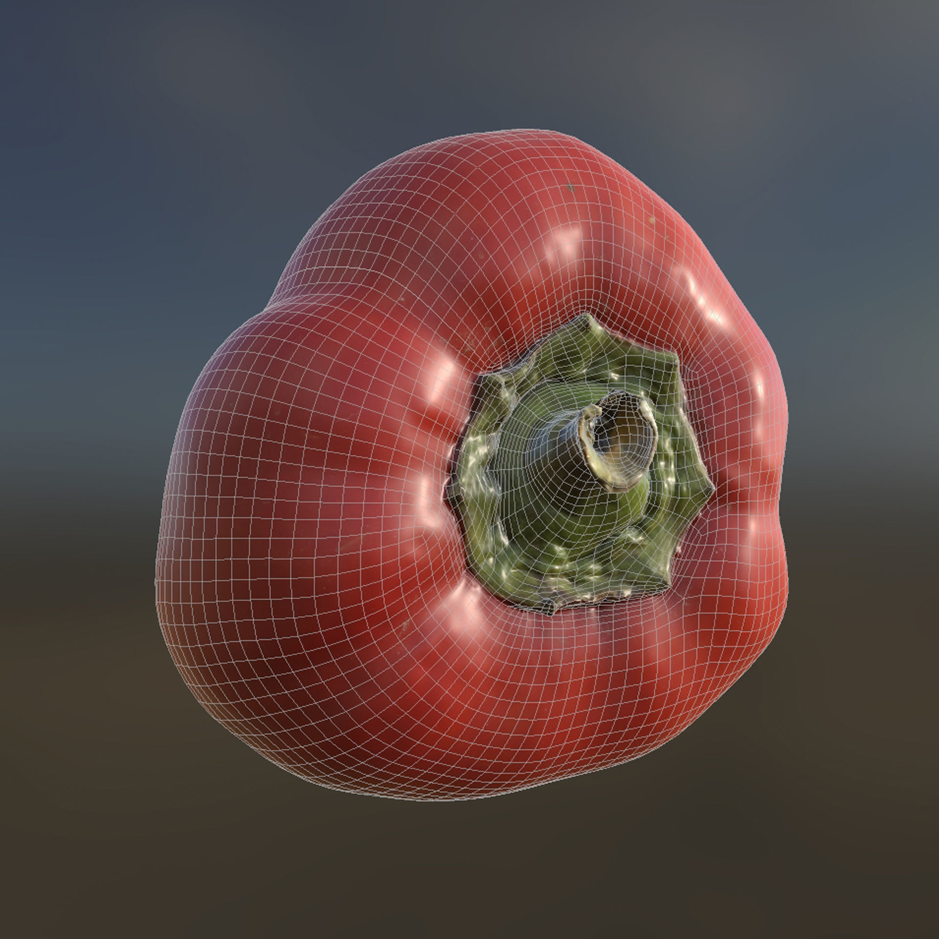 Pepper 3D model Low-poly 3D model_3