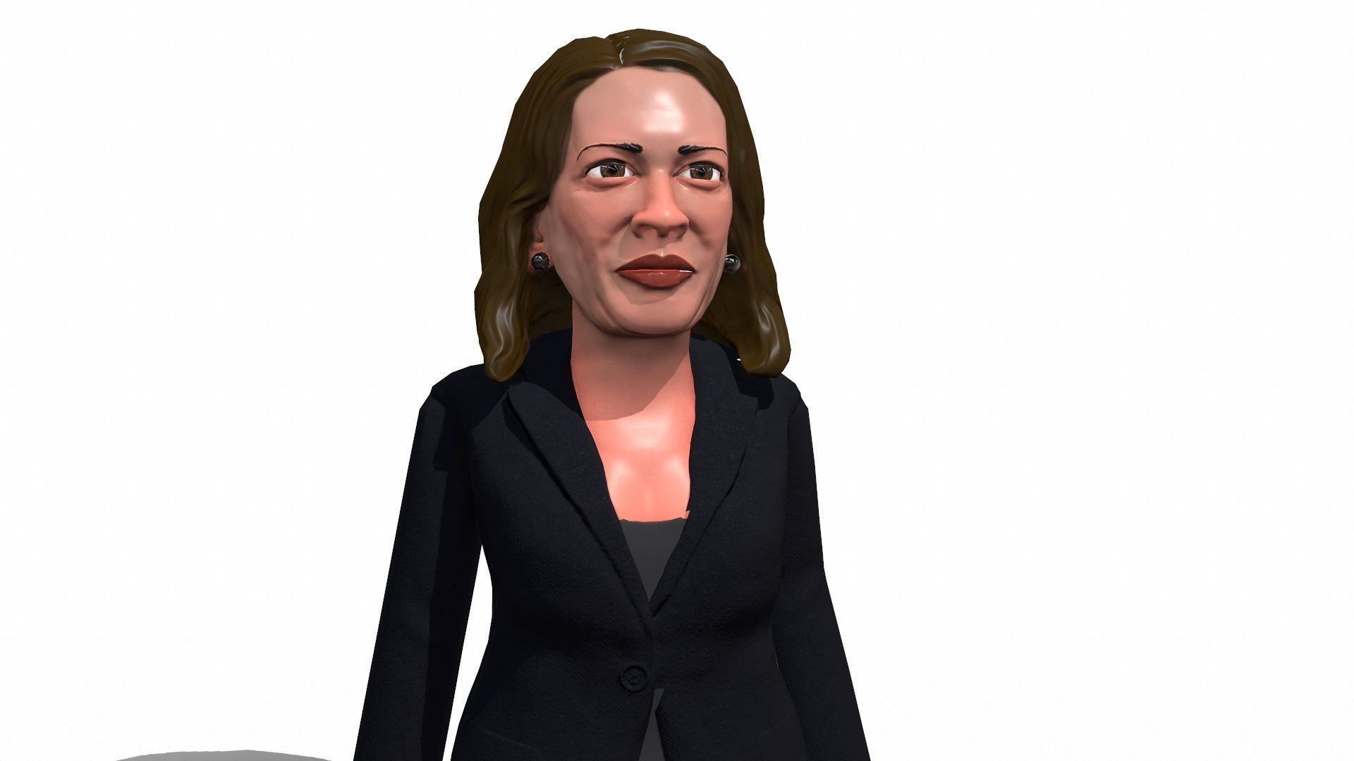 Kamala Harris caricature Low-poly 3D model_13