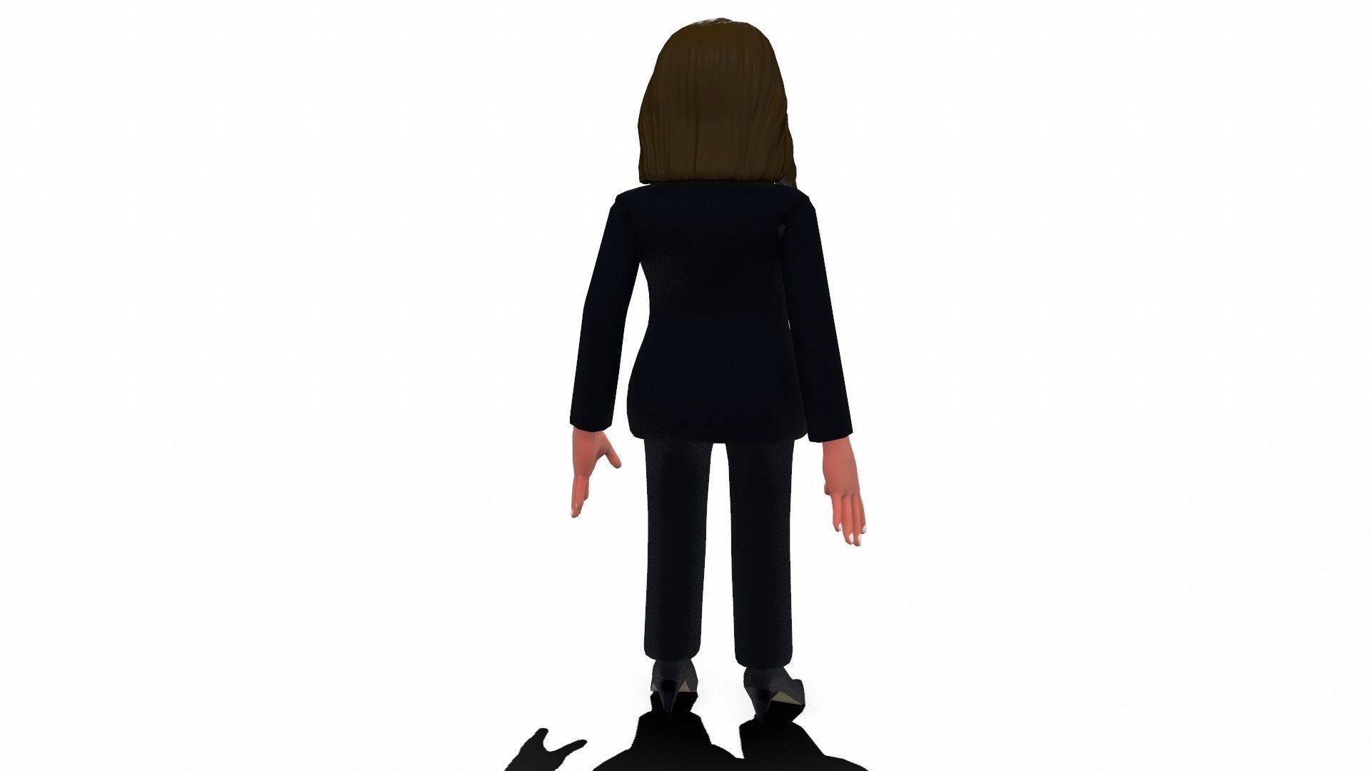 Kamala Harris caricature Low-poly 3D model_9
