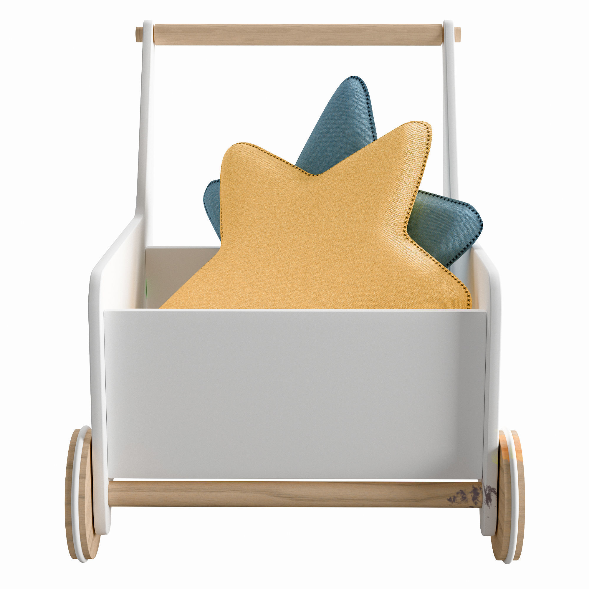 Baby Trolley Low-poly 3D model_4