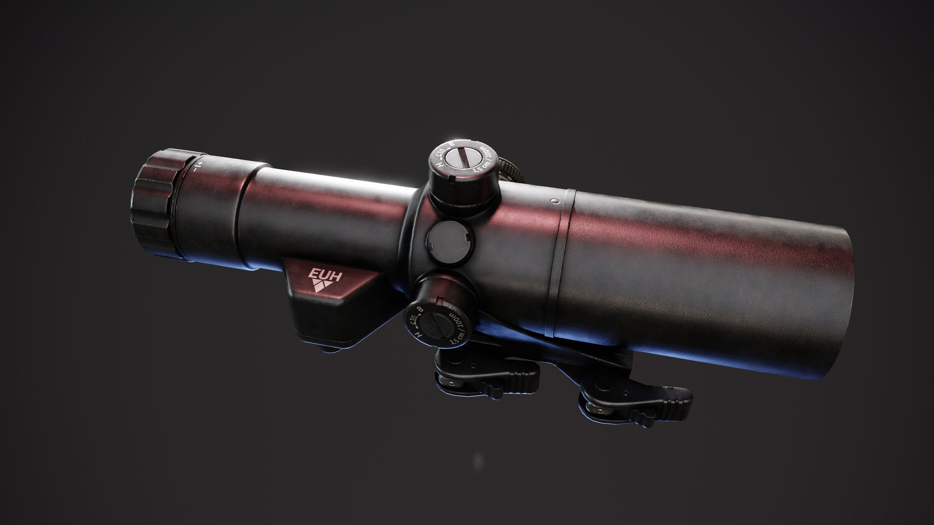 NPZ PO156 Scope Low-poly 3D model_4