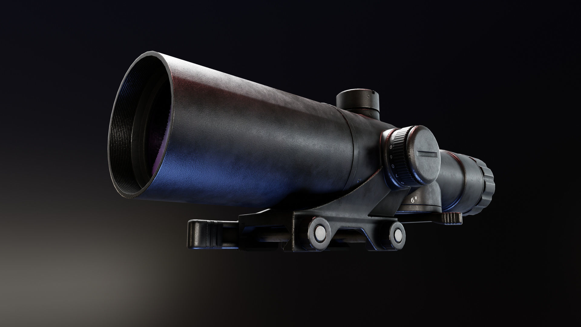 NPZ PO156 Scope Low-poly 3D model_2