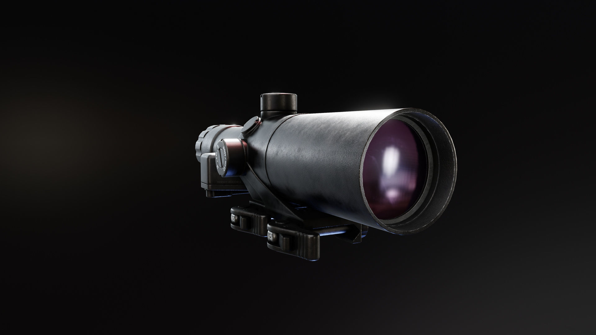 NPZ PO156 Scope Low-poly 3D model_3