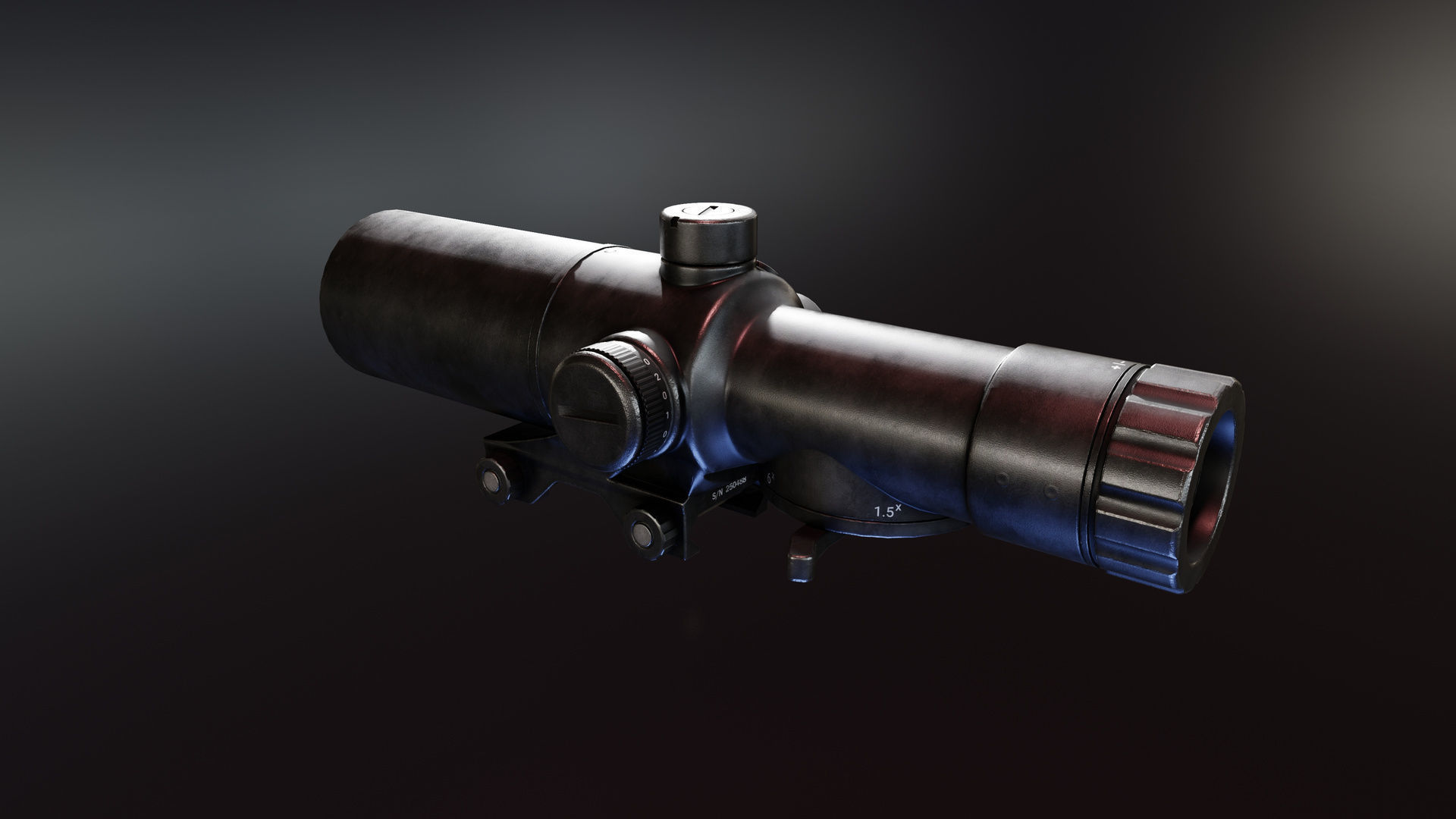 NPZ PO156 Scope Low-poly 3D model_1