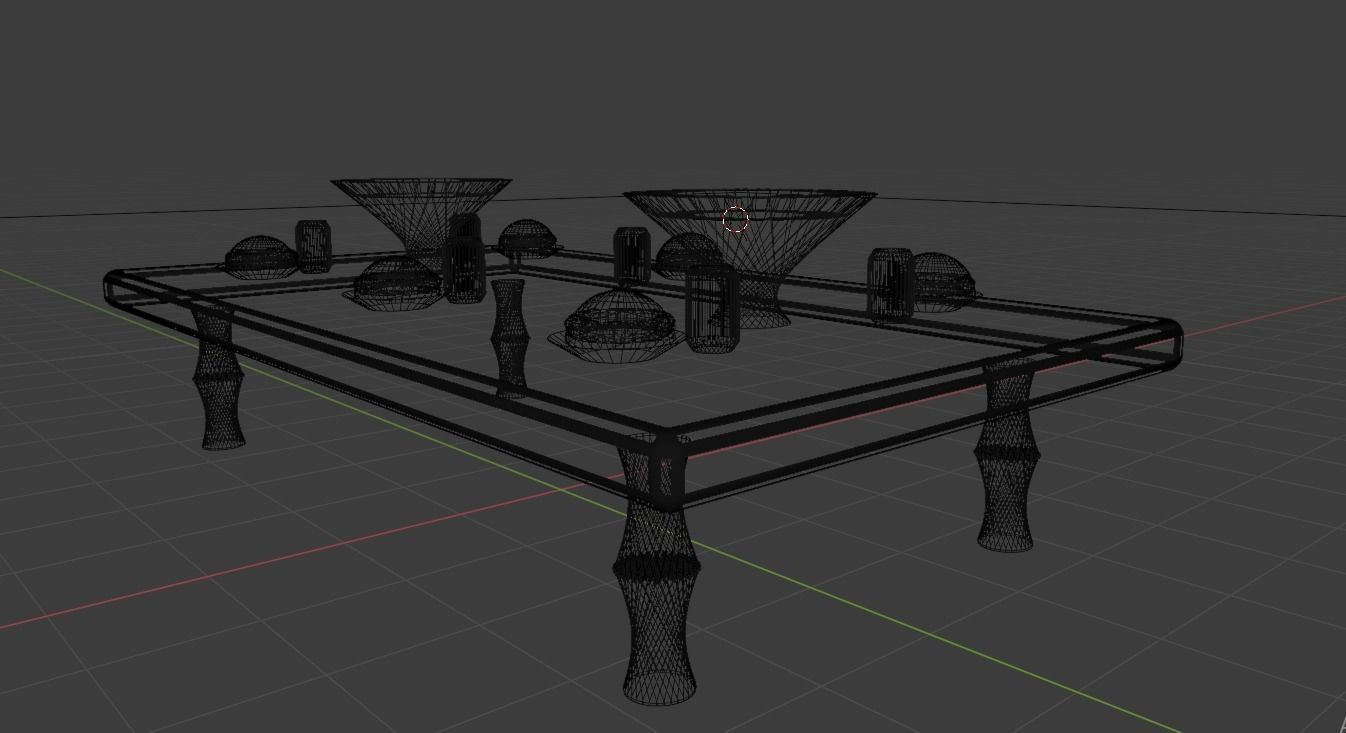 table burger 3D model_5