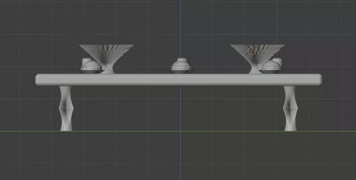 table burger 3D model_0