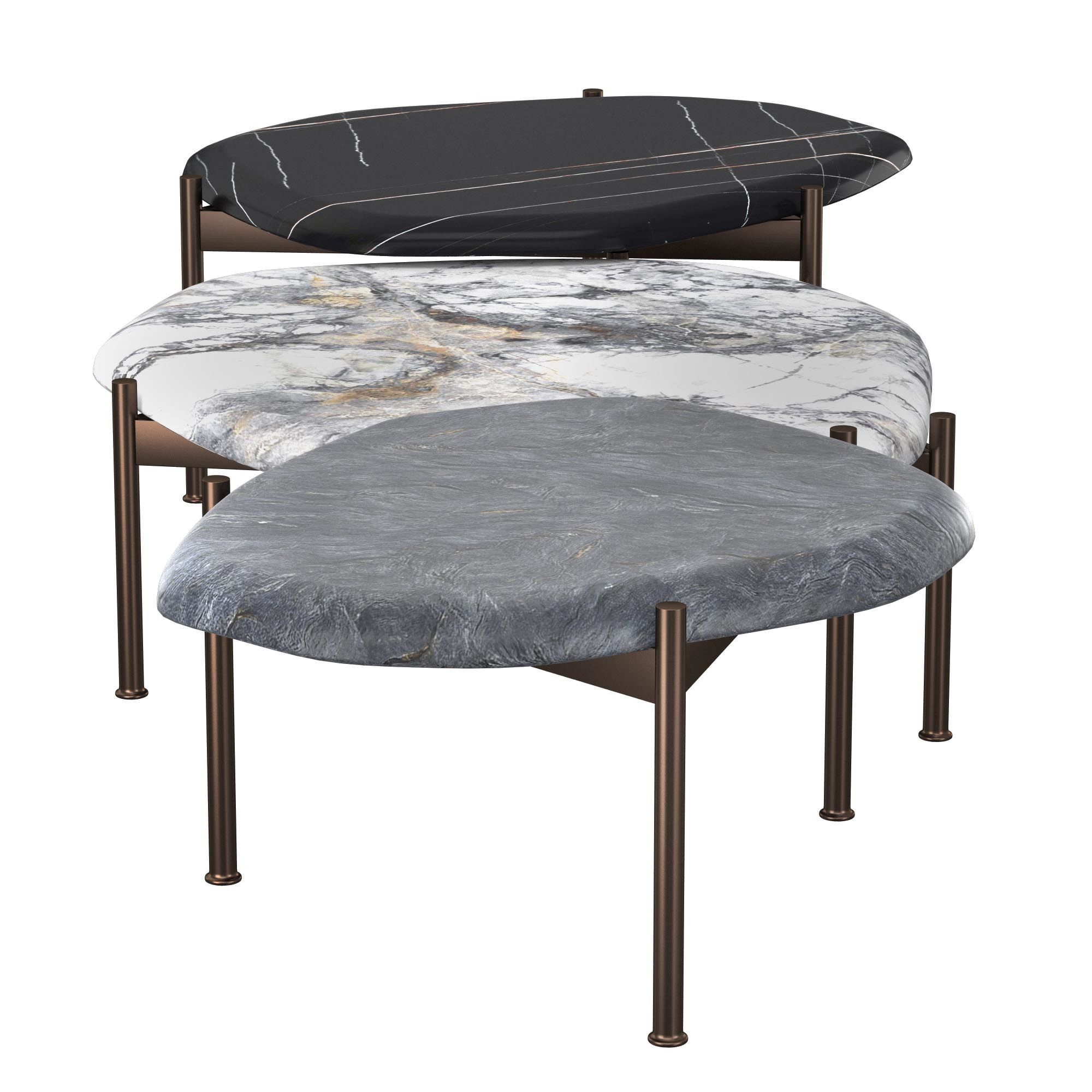 Benton Cocktail Tables Caste 3D model_5