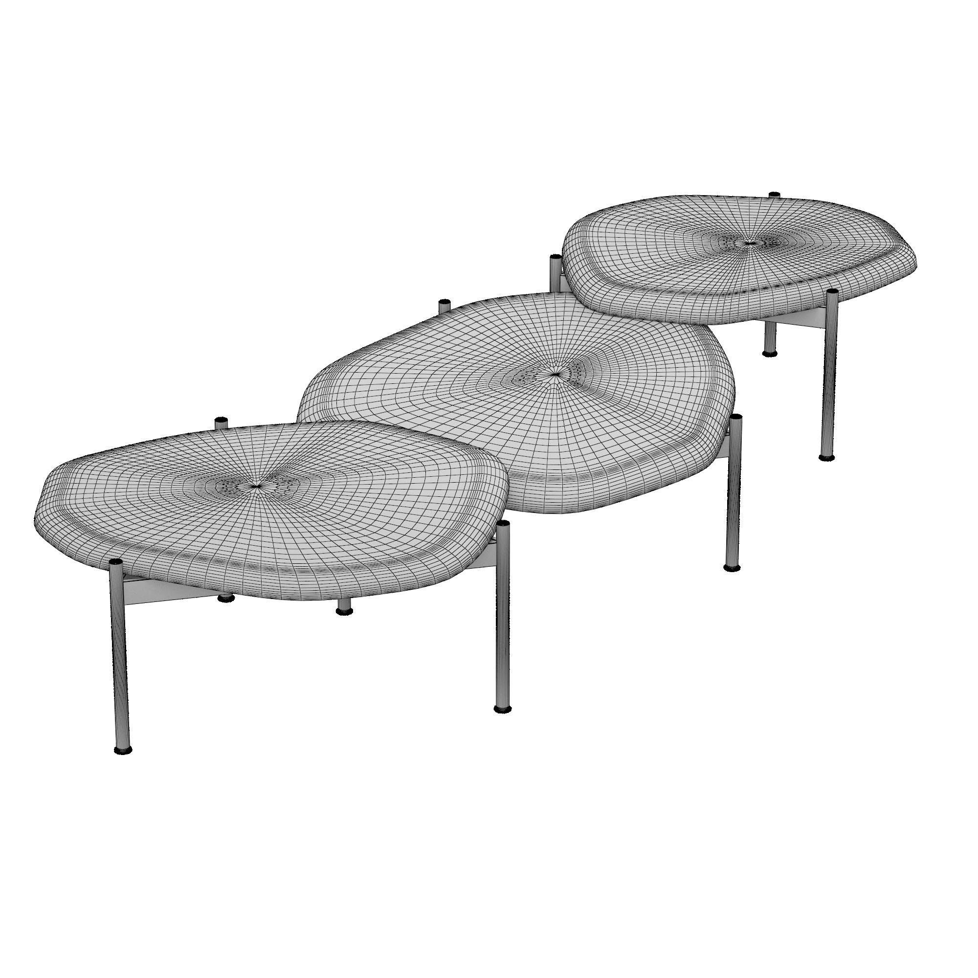 Benton Cocktail Tables Caste 3D model_7