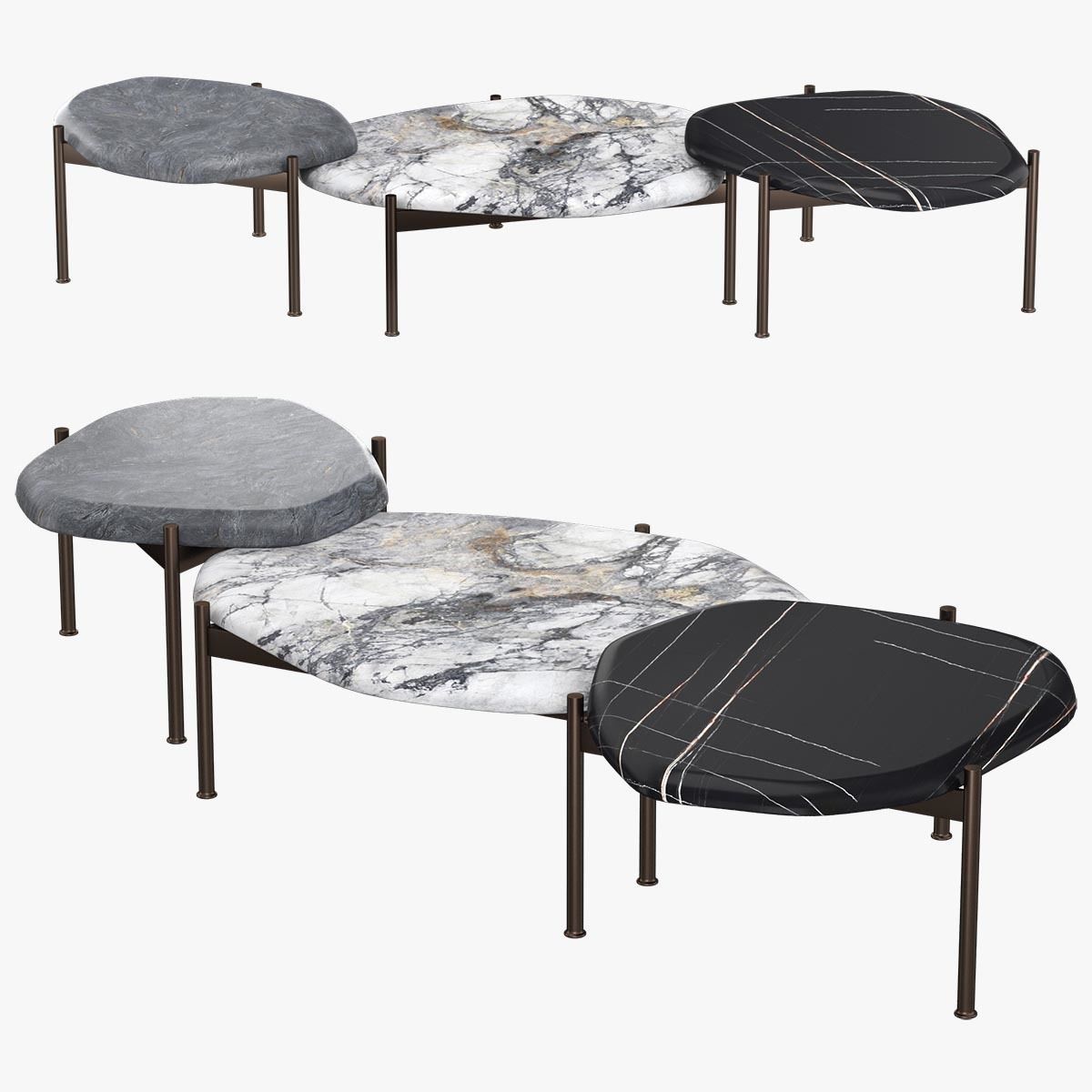 Benton Cocktail Tables Caste 3D model_8
