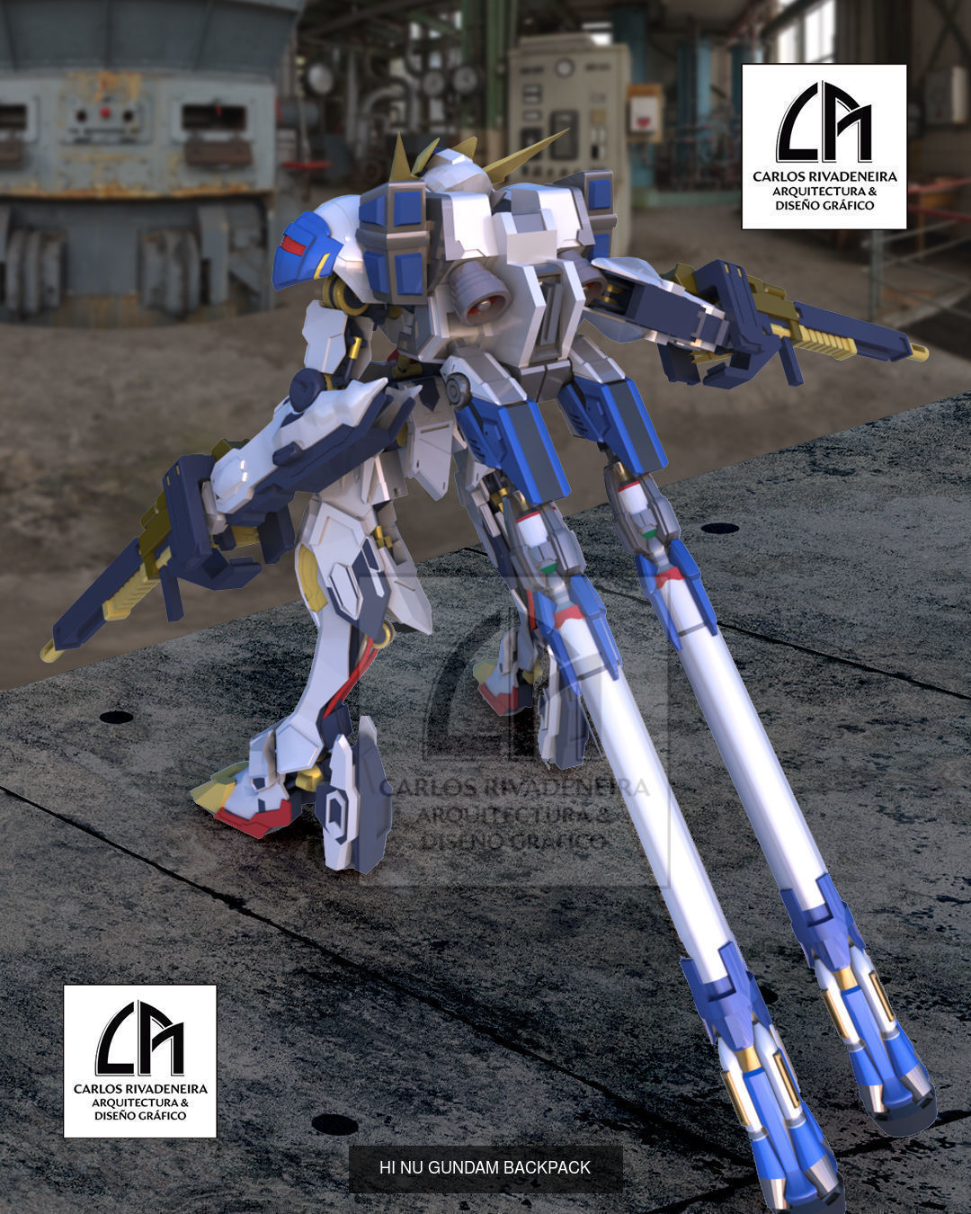 gundam print parts 3D Model Collection_9