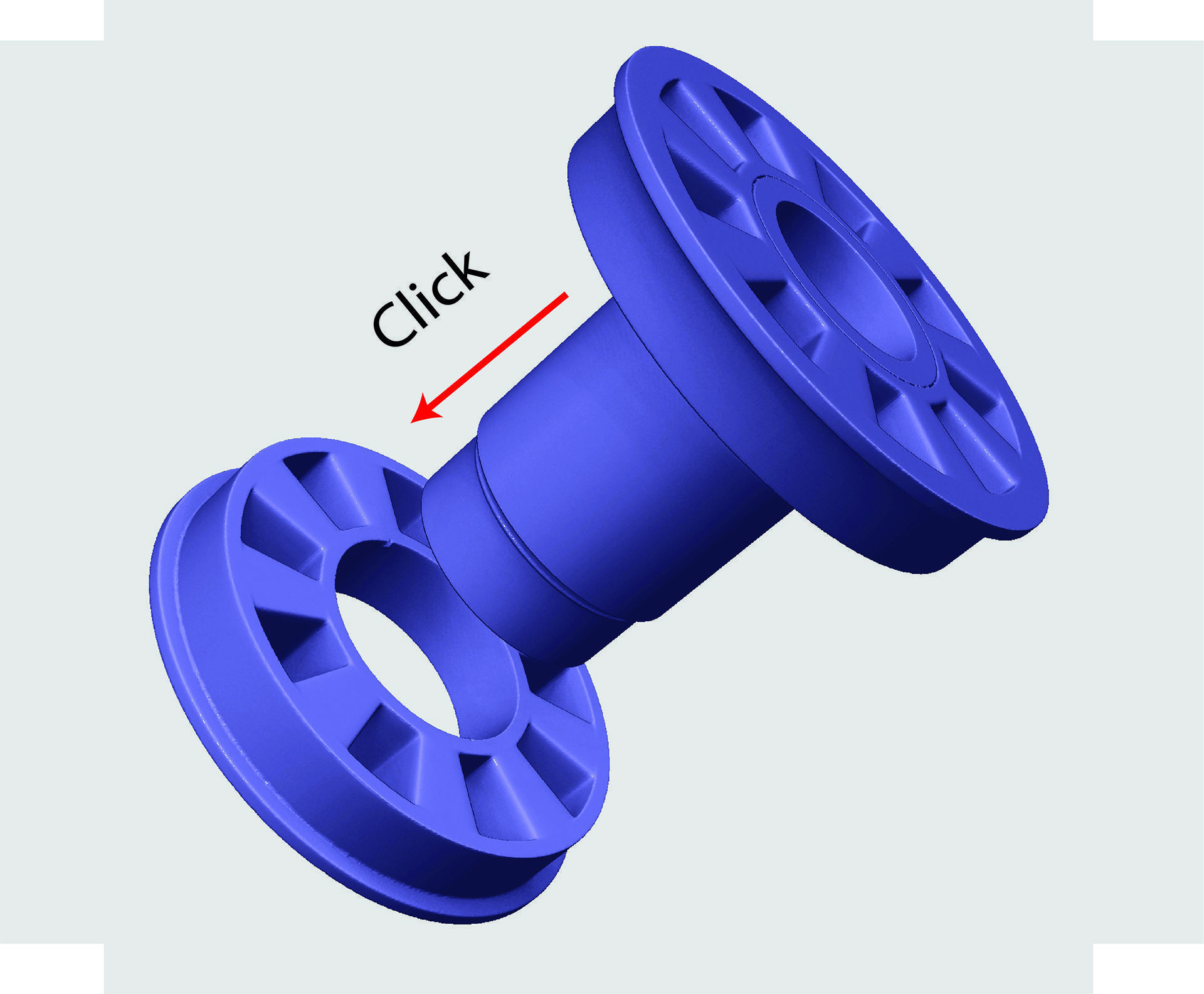 25 mm 3D Printer Filament Spool Holder 3D print model_3