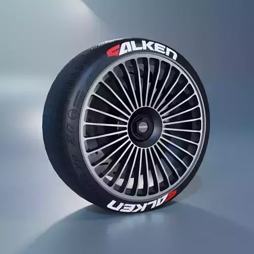 Rotiform GRZ Racing Wheel Low-poly 3D model