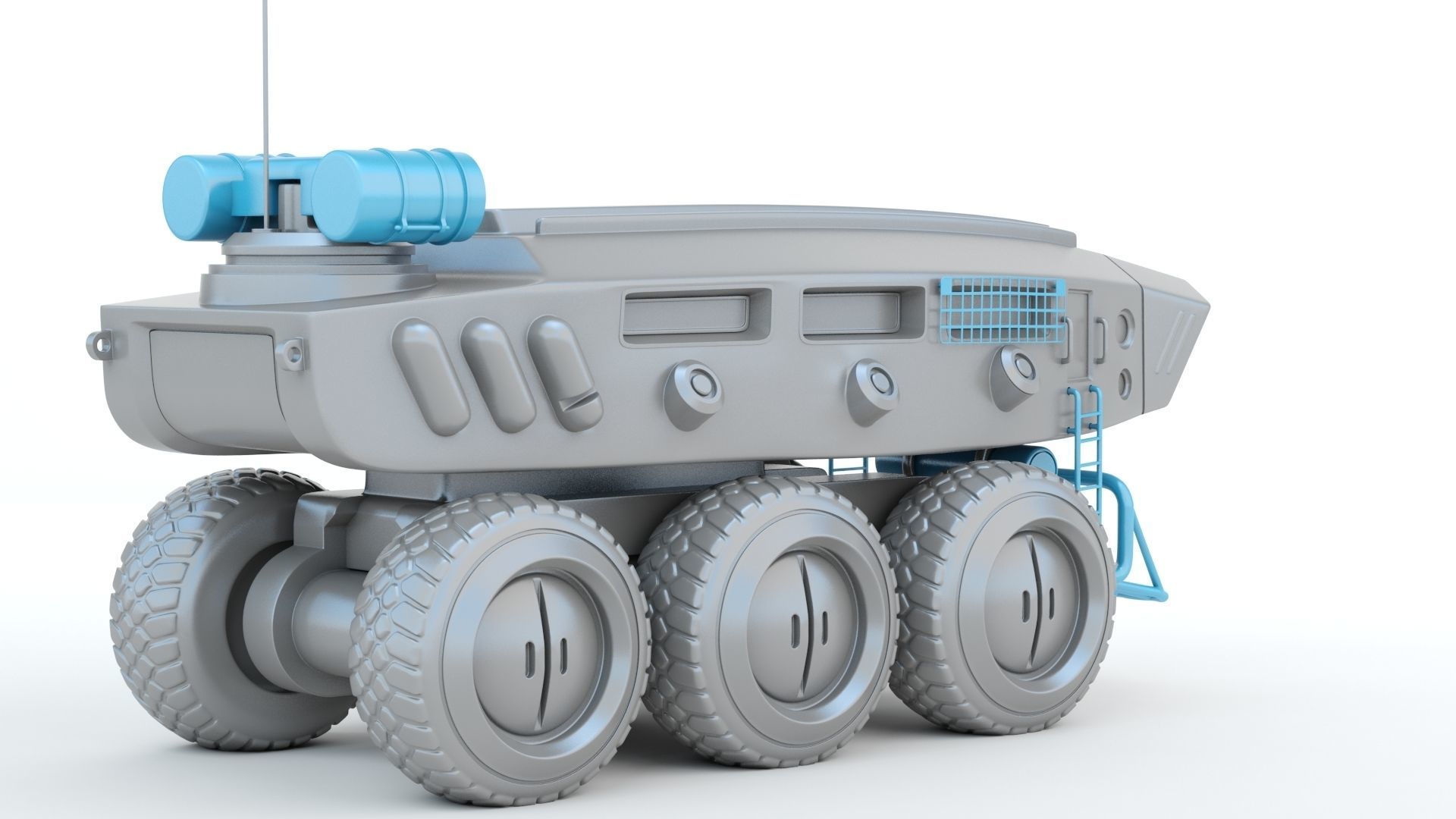 Sci-fi  Vehicle 3D print model_4