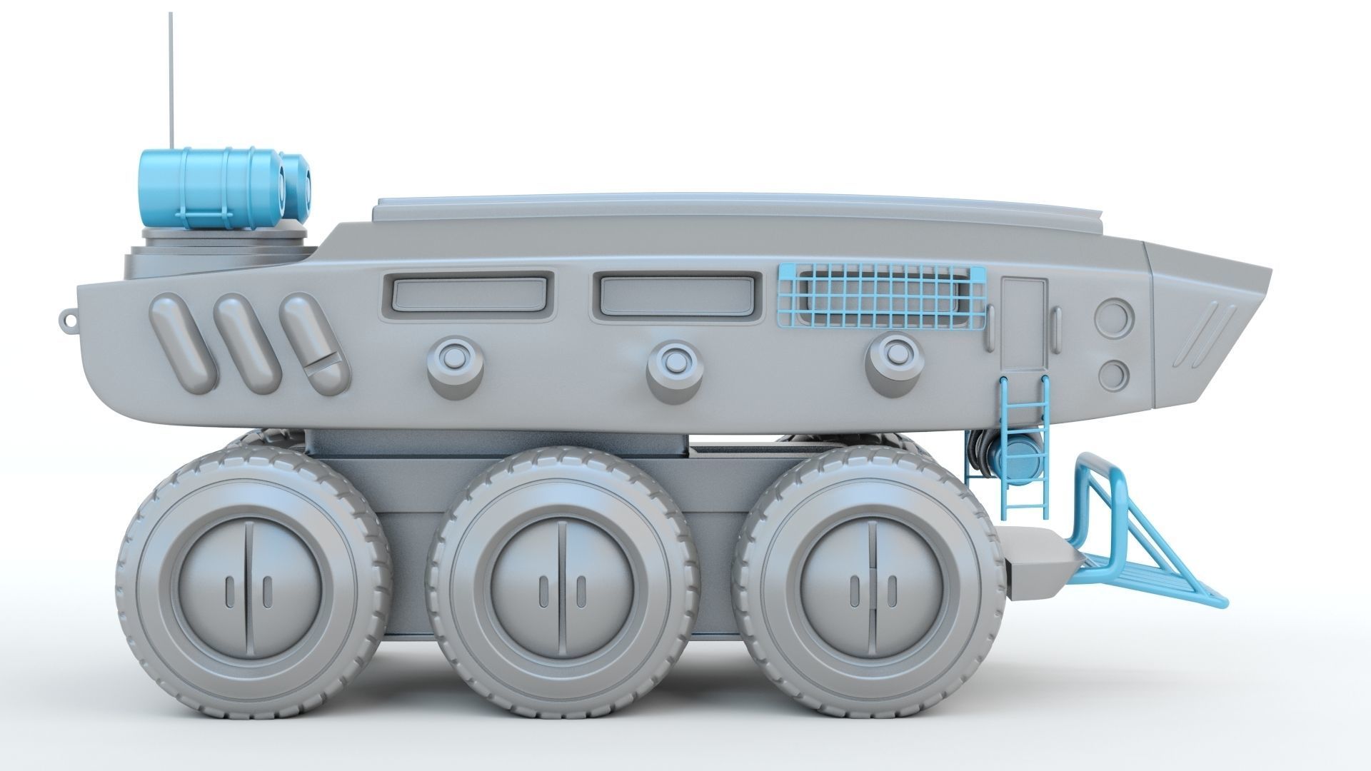 Sci-fi  Vehicle 3D print model_3