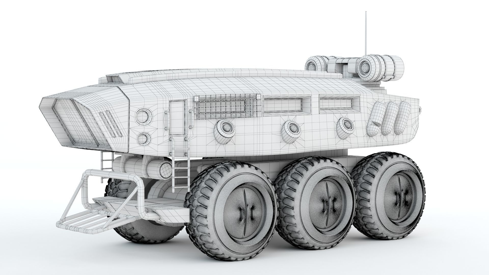 Sci-fi  Vehicle 3D print model_17