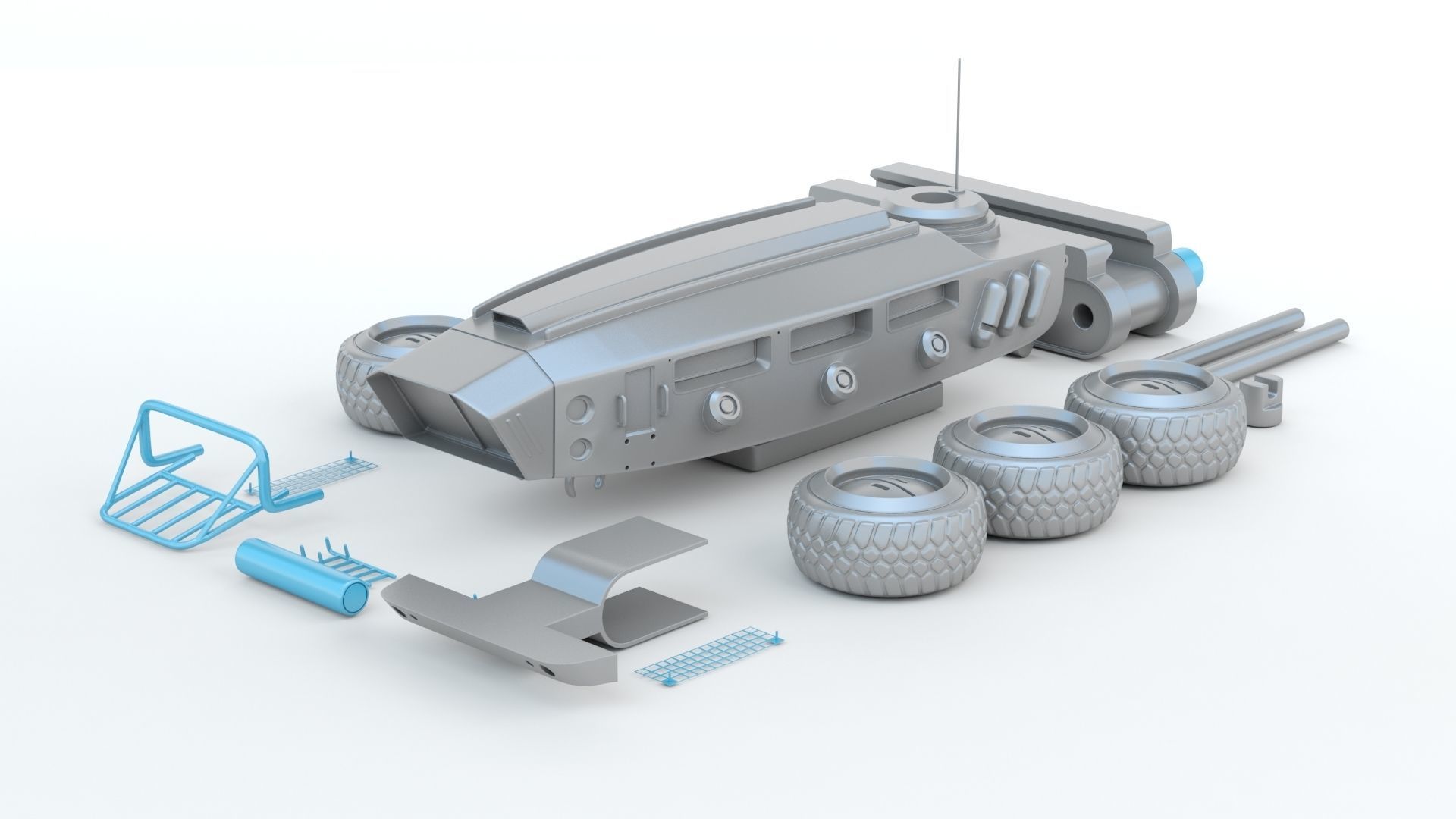 Sci-fi  Vehicle 3D print model_8