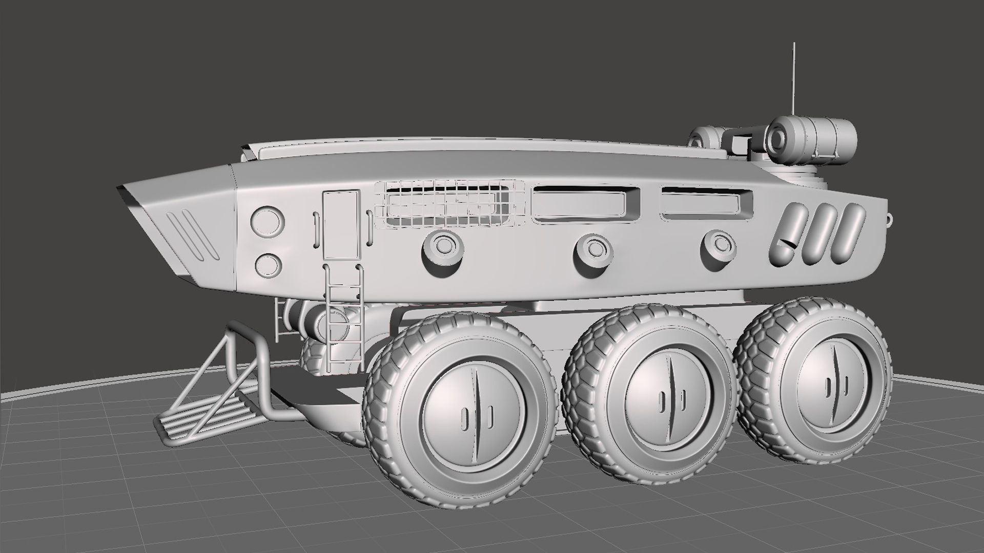 Sci-fi  Vehicle 3D print model_16