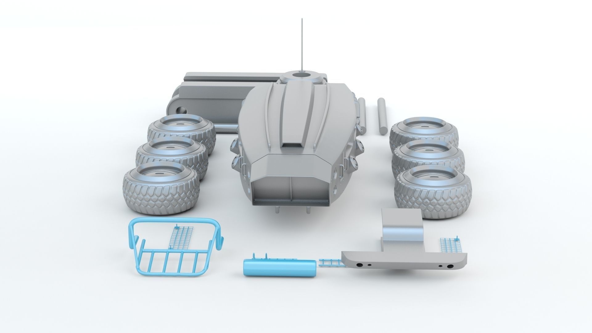 Sci-fi  Vehicle 3D print model_9