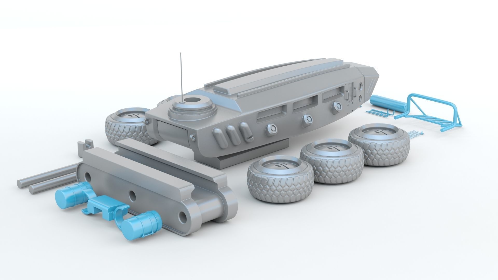 Sci-fi  Vehicle 3D print model_12