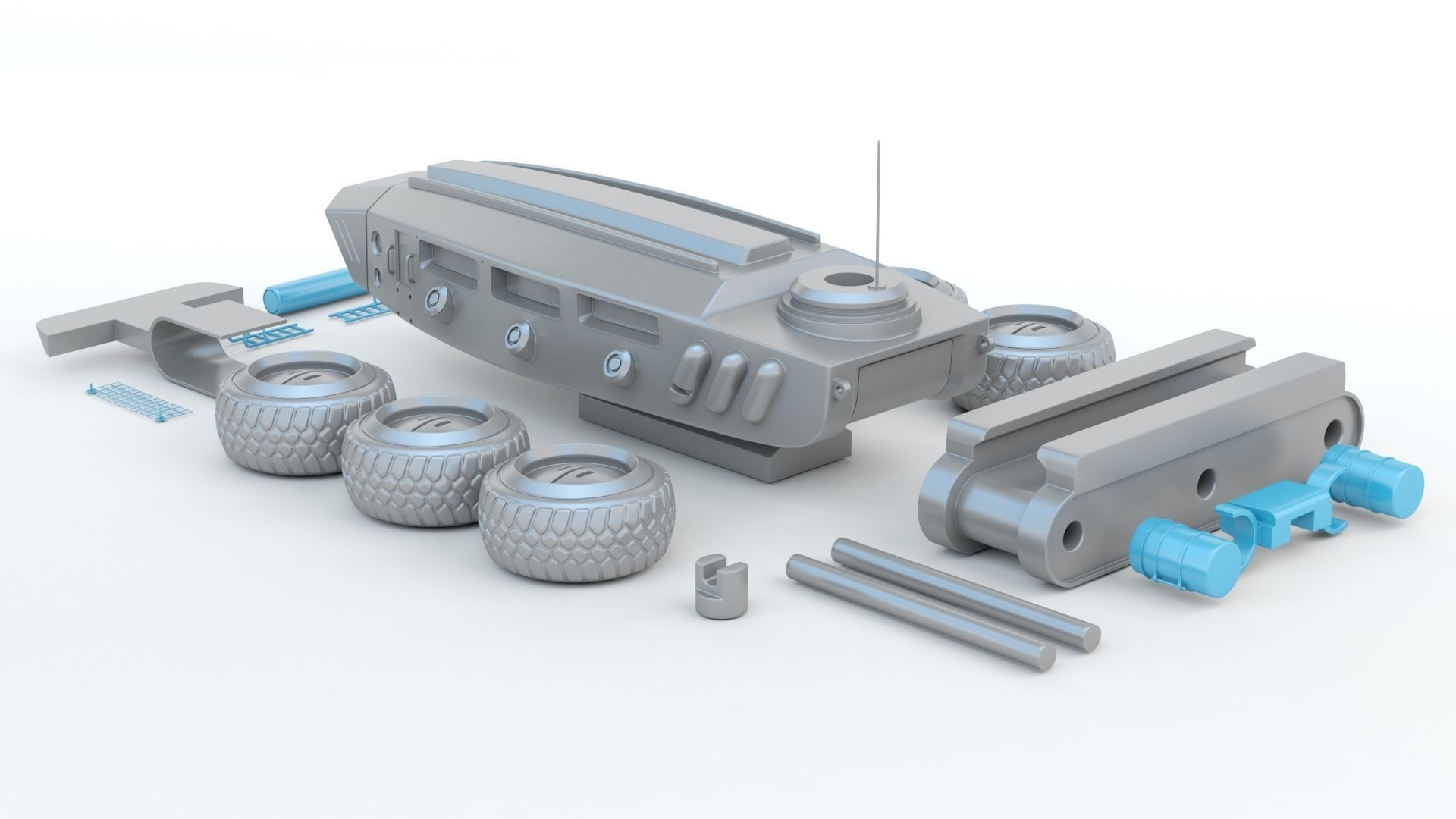 Sci-fi  Vehicle 3D print model_14