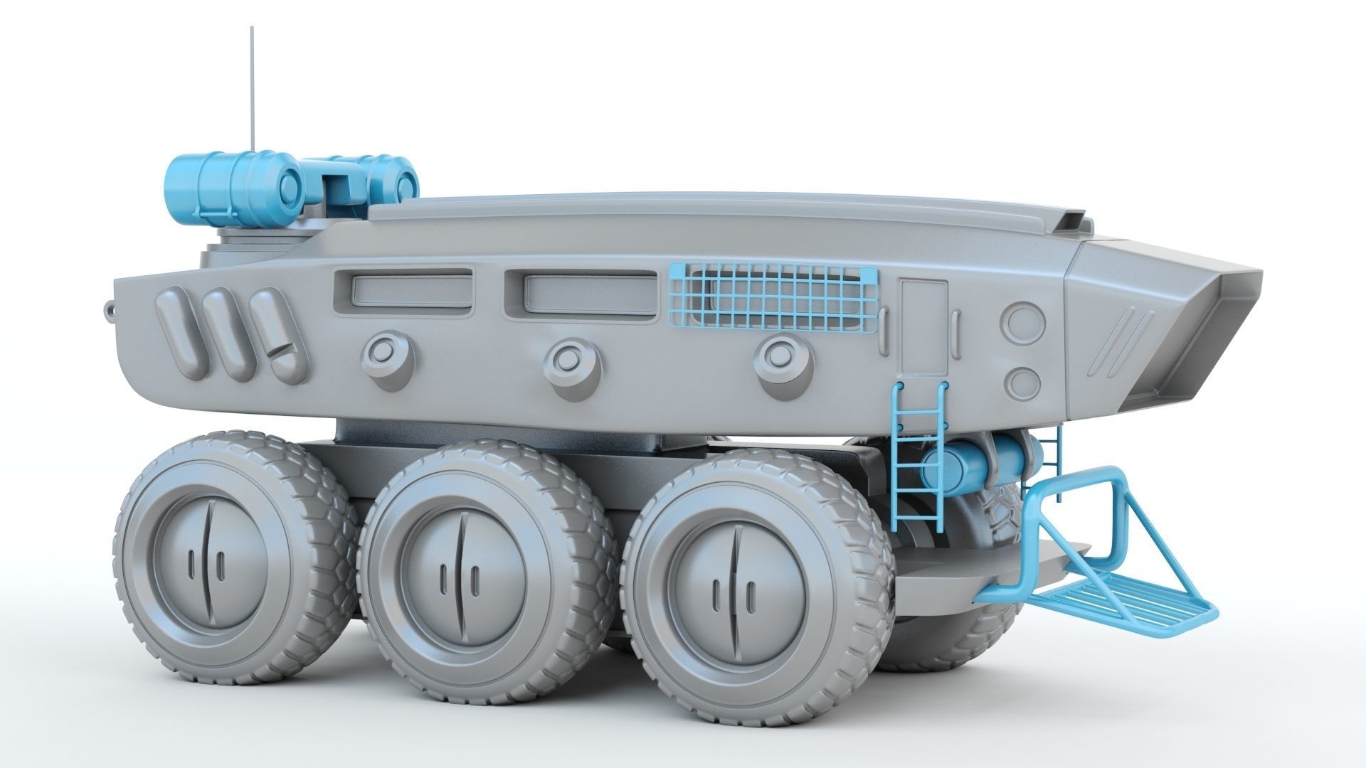 Sci-fi  Vehicle 3D print model_2