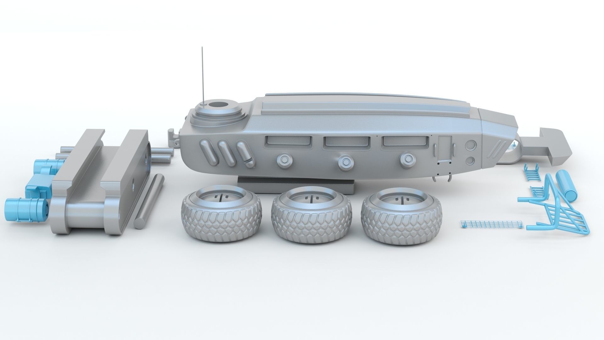 Sci-fi  Vehicle 3D print model_11