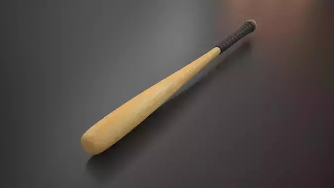 Baseball Bat Low-poly 3D model